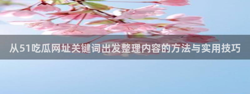 吃瓜入口:从51吃瓜网址关键词出发整理内容的方法与实用技巧